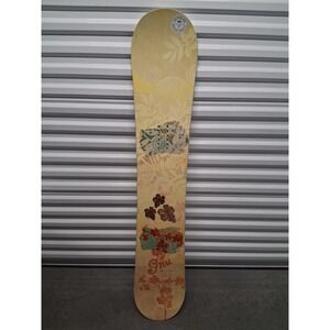 Gnu B-Nice Series 150cm Snowboard Magne-Traction Mervin Made USA Floral Graphic